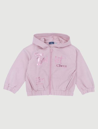 Maglia in felpa aperta Chicco - rosa