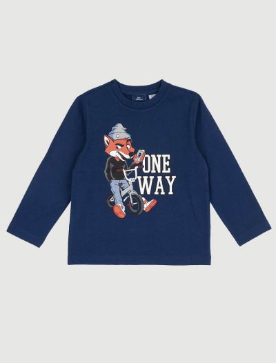 T-shirt manica lunga Chicco - bluette