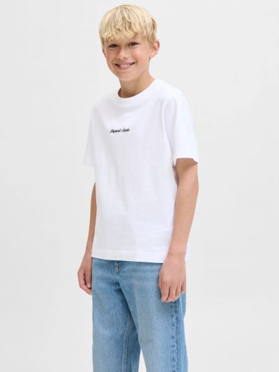 T-shirt manica corta Jack & Jones - bianco