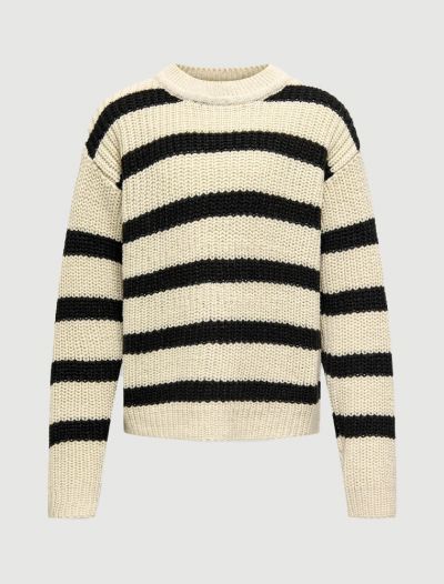 Pullover manica lunga Only - bianco nero