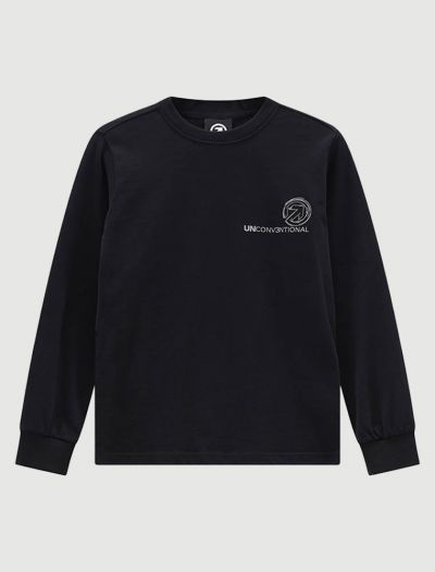 T-shirt manica lunga sportiva Uncoventional - nero