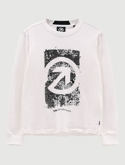 T-shirt manica lunga sportiva Uncoventional - milk