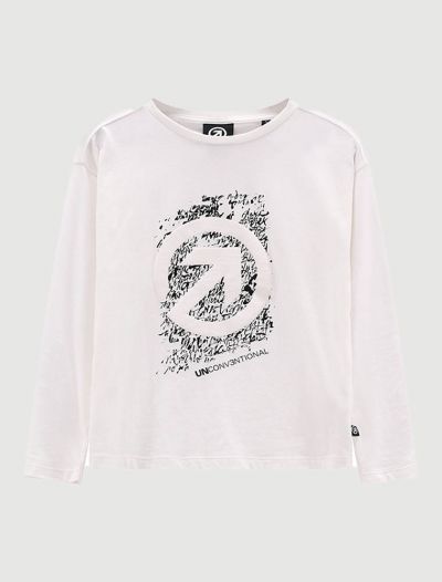 T-shirt manica lunga sportiva Uncoventional - milk