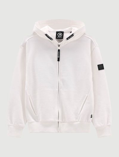 Felpa sportiva aperta Uncoventional - milk