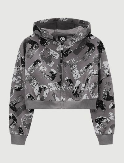 Felpa sportiva aperta Uncoventional - titanium