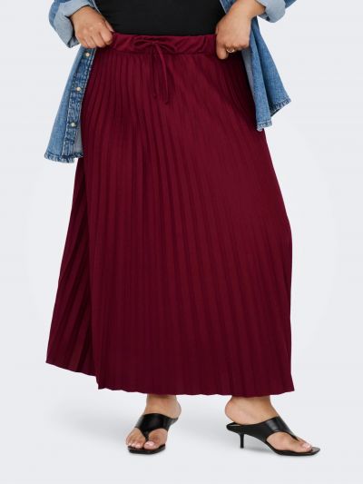 Gonna plissettata con chiusura con co... - vino