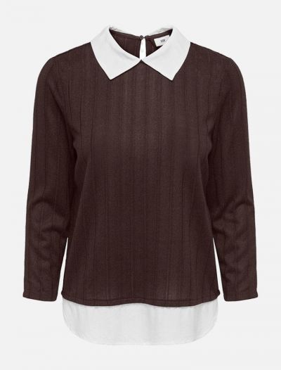Maglia manica lunga Jdy - marrone