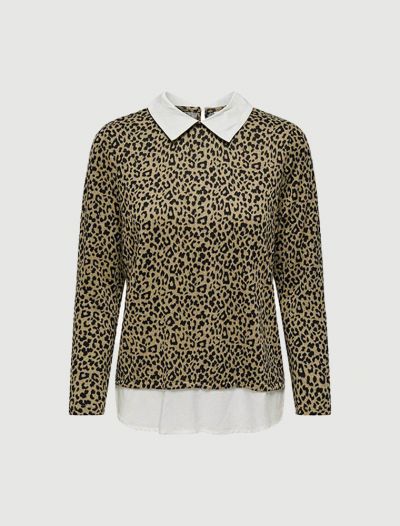 Maglia manica lunga Jdy - leopardo