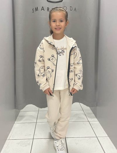 Tuta ginnica Mayoral - panna nero