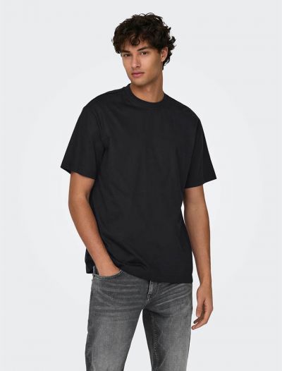 T-shirt manica corta Only & Sons - black