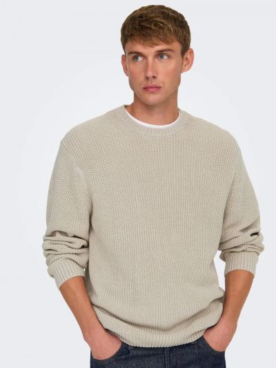 Maglia manica lunga Only & Sons - silver