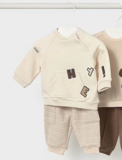 Completo 2 pezzi Newborn - cacao