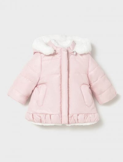 Giaccone imbottito Newborn - rosa cipria