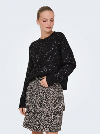 Pullover manica lunga Only - black