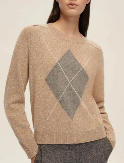 Pullover manica lunga Emme - cammello