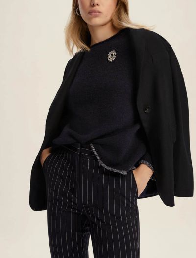 Pullover manica lunga Emme - blu