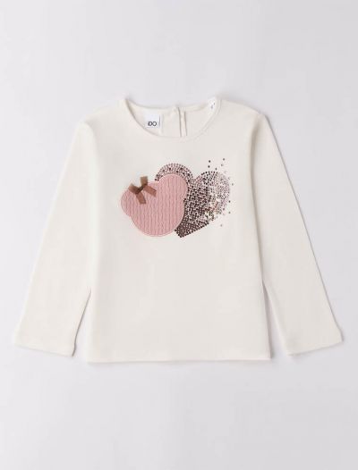 T-shirt manica lunga I Do - panna