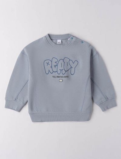 Maglia in felpa I Do - azzurro