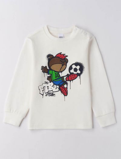 T-shirt manica lunga I Do - panna