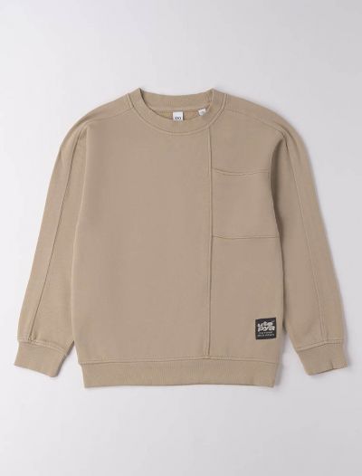 Maglia in felpa I Do - tortora