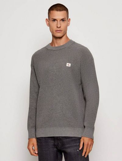 Maglia manica lunga Calvin Klein - medium grey melange