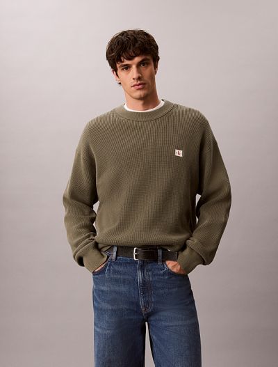 Maglia manica lunga Calvin Klein - dusty olive