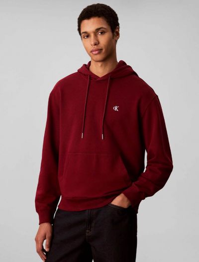 Maglia in felpa cappuccio Calvin Klein - red