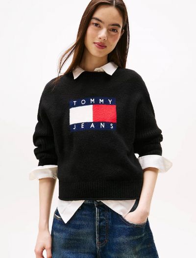Pullover manica lunga Tommy Jeans - nero