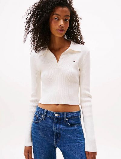 Maglia manica lunga Tommy Jeans - bianco