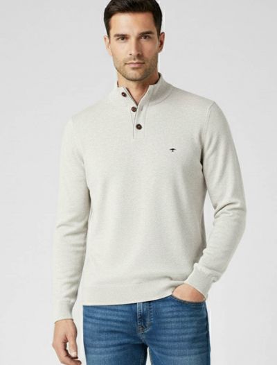 Lupetto zip Fynch-hatton - gesso