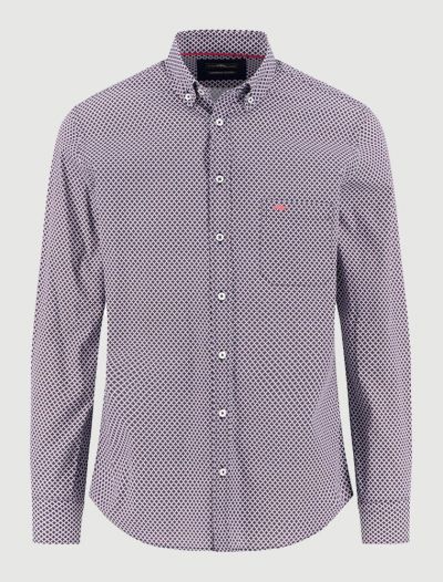 Camicia manica lunga casual Fynch-hatton - berry