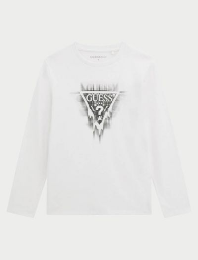 T-shirt manica lunga Guess - white