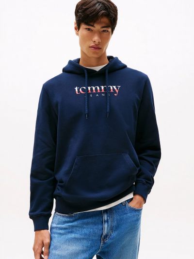 Maglia in felpa cappuccio Tommy Jeans - dark navy