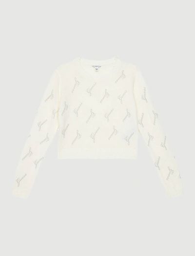 Maglia manica lunga Guess - panna