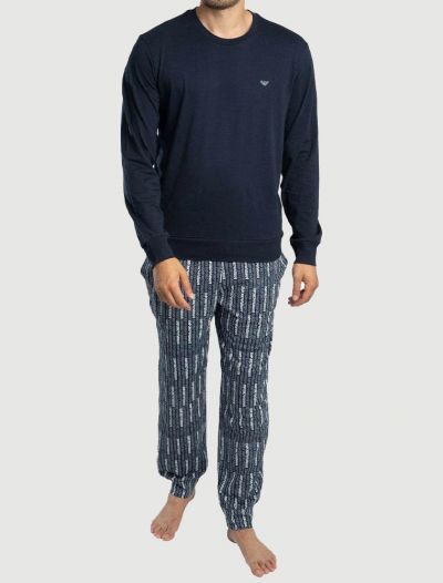 Pigiama lungo Emporio Armani - blu