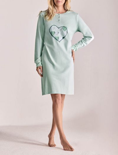 Camicia da notte Infiore - sky