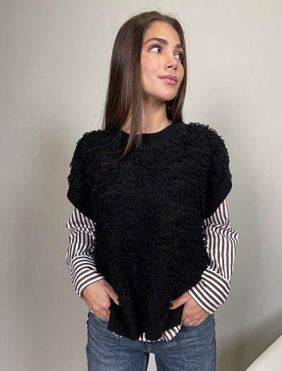 Pullover senza maniche Knit - San Babila - nero