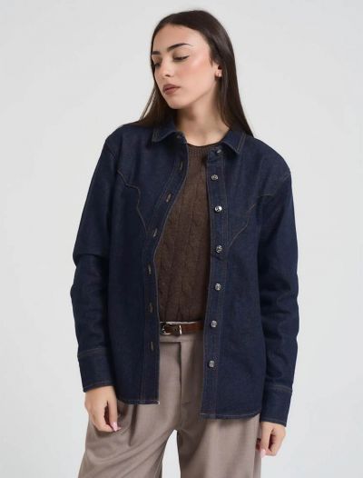 Camicia jeans Only - dark blu