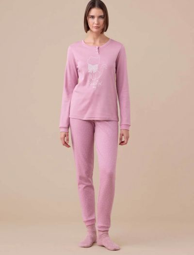 Pigiama lungo Noidinotte - rosa