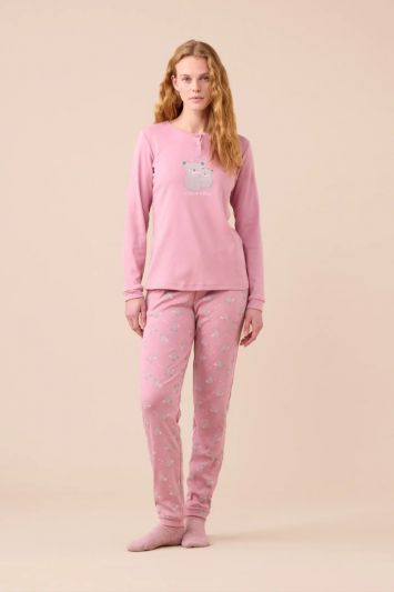 Pigiama lungo Noidinotte - rosa