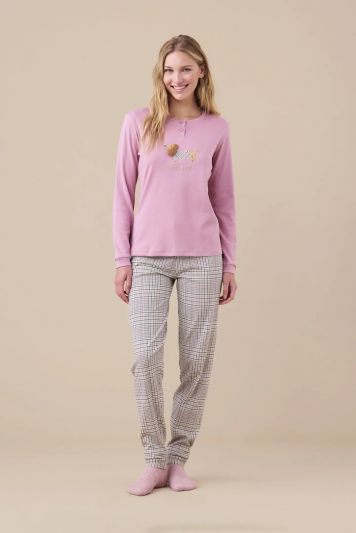 Pigiama lungo Noidinotte - rosa