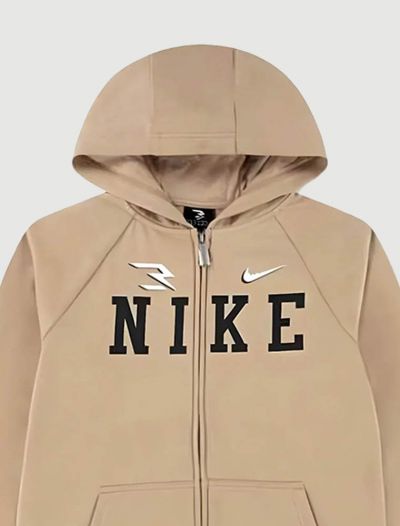 Felpa sportiva aperta Nike - beige