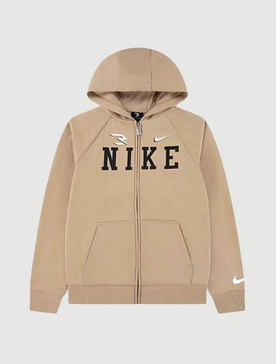 Felpa sportiva aperta Nike - beige