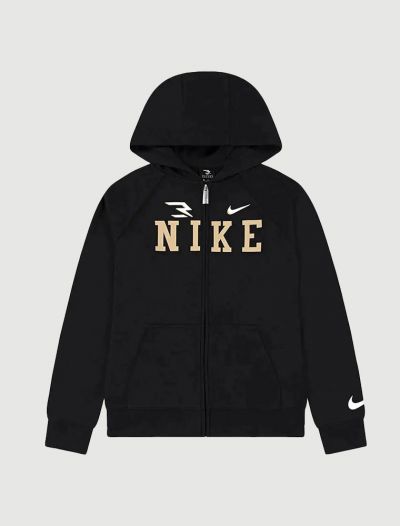 Felpa sportiva aperta Nike - nero
