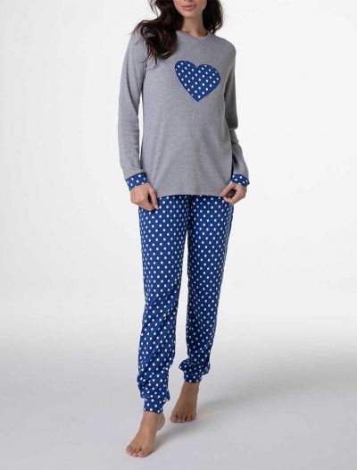 Pigiama lungo Lovable - grigio