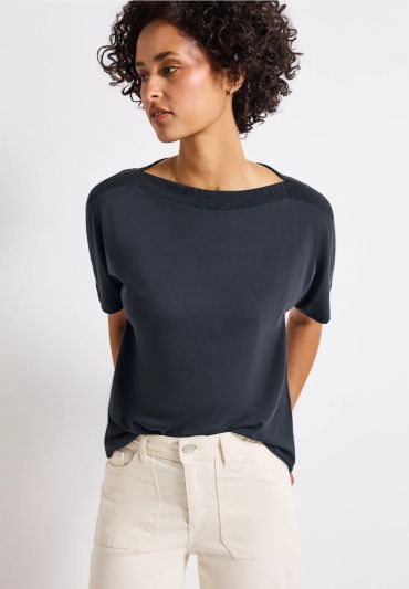 T-shirt manica corta Street One - blu