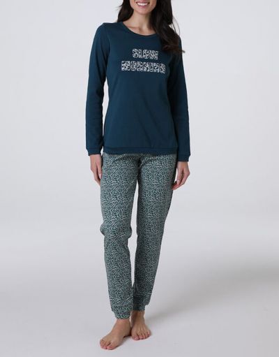 Pigiama lungo Lovable - ottanio