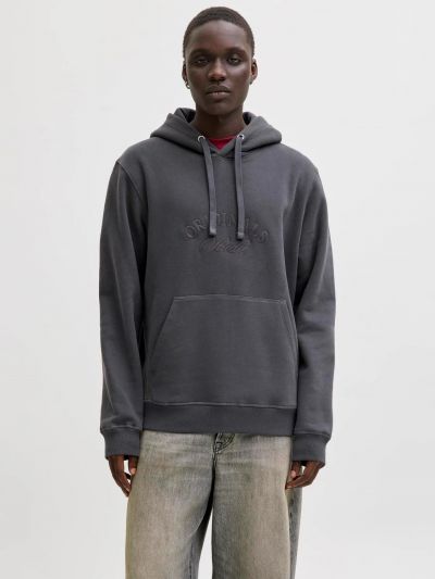 Maglia in felpa cappuccio Jack & Jones - asfalto