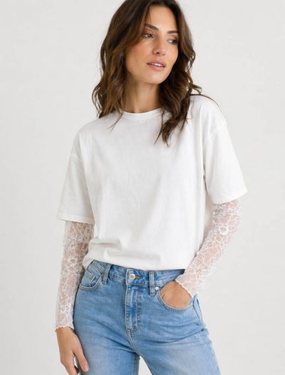 Maglia manica lunga Susy Mix - latte