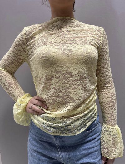 Maglia manica lunga San Babila - giallo